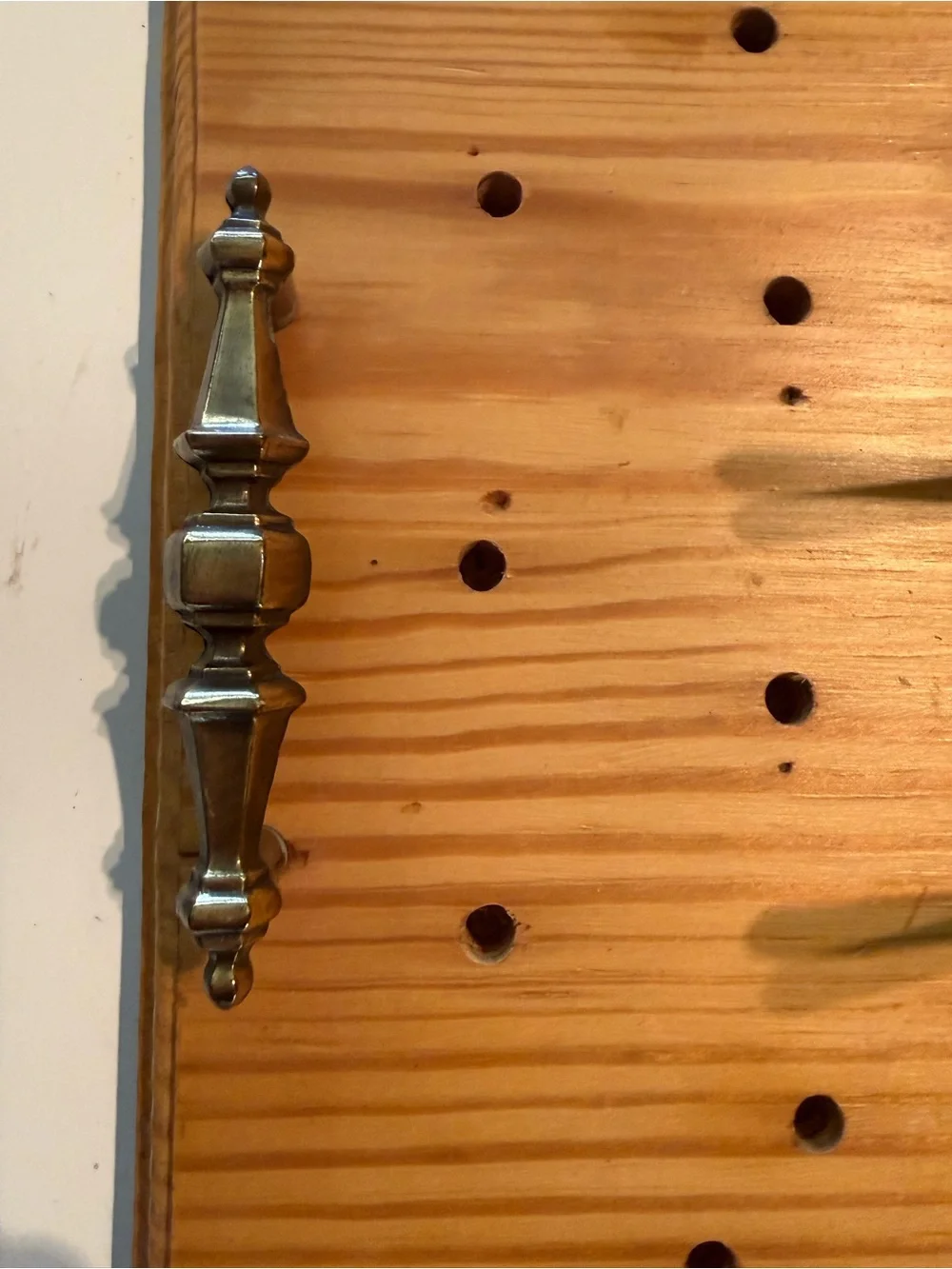 Vintage Wood Casserole Carrying Tray 15.5